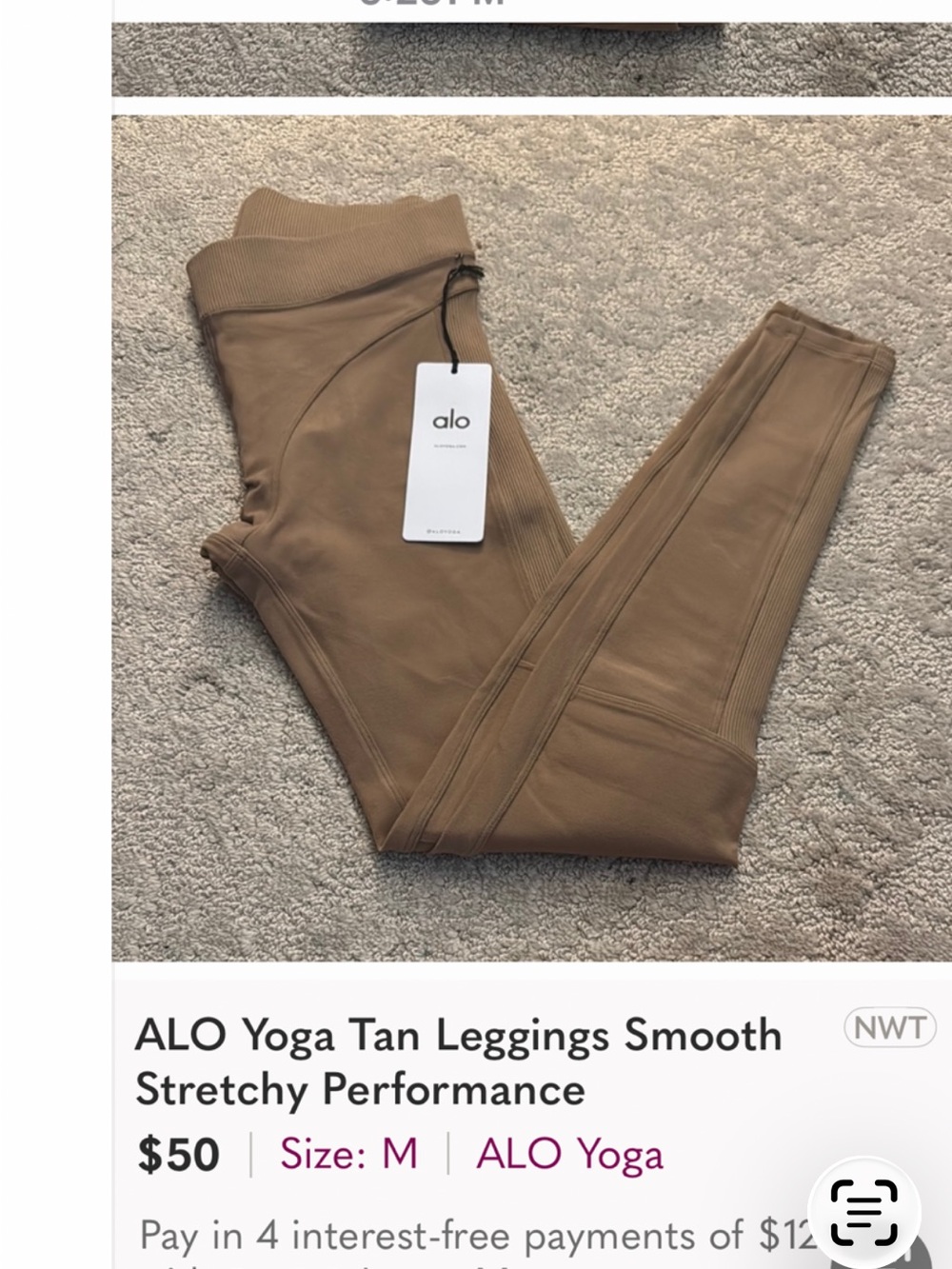 ALO Tan High-Rise Leggings